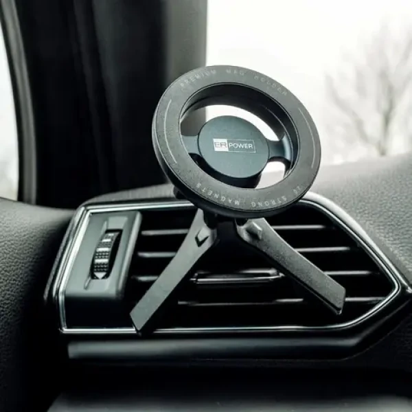 ER Magnetic Vent Mount s trojnožkou / Magnetický držák do auta / do ventilační mřížky / MagSafe kompatibilní (ERMGVMHT)