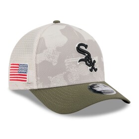 New Era Pánská kšiltovka Chicago White Sox MLB 2025 Armed Forces 9FORTY M-Crown A-Frame Snapback