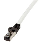 LogiLink CQ8102S RJ45 síťové kabely, propojovací kabely CAT 8.1 S/FTP 15.00 m šedobílá (RAL 7035) stínění pletivem, bez halogenů 1 ks