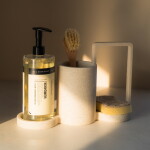 Humdakin Stojan na mycí prostředky Sandstone, přírodní barva, kámen