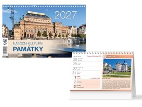 Stolní kalendář 2027 MFP Národní kulturní památky