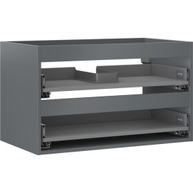 MEXEN - Box-A skříňka pro umyvadlo 80, 2 zásuvky, grafit mat 91AX0-0800-470-2-66