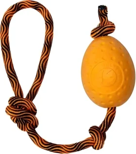 KIWI WALKER Vajíčko Maxi oranžová / Hračka pro psy / plovací a házecí / TPR pěna / 8,5 cm (TPR-237)