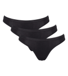 SLOGGI GO DAILY COTTON - Mini kalhotky 3 ks z kartáčované organické bavlny Sloggi BLACK XXL