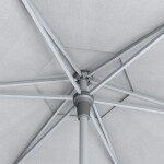 Slunečník KETTLER EASY PUSH 150x210 cm - matný antracit/béžová - voděodolný