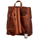 Kožený batůžek Dafne, hnědá