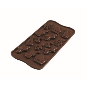 Silikomart forma na čokoládu Choco Melody (Hudba) 21 x 10 cm
