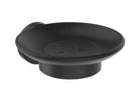 IDEAL STANDARD - IOM Mýdlenka s držákem, černé satinované sklo/hedvábná černá A7929XG