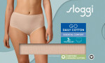 Dámské kalhotky GO Daily Cotton Highwaist 3P - BROWN - béžové 00LZ - SLOGGI BROWN XL