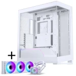 PHANTEKS NV5 MK2 + Glacier One 360M25 Gen2 bílá / Sada skříň ATX + AIO vodní chladič / Tempered Glass / 360mm / DRGB (GABU-517)