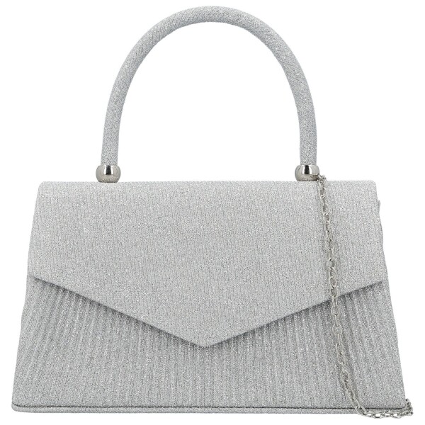 Módní dámská plesová kabelka Michelle Moon Adriel, stříbrná