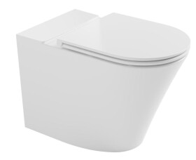 Bruckner - FEIN WC kombi mísa, Rimless, 61x36cm, spodní/zadní odpad, bílá 201.424.4