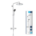 GROHE - Vitalio Joy Sprchový set 260 s termostatem na zeď a poličkou, chrom 26403002