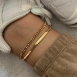 ELENYS Classic Chain 3 mm – pozlacený náramek 18K žluté zlato Délka náramku: 20+6 cm / max. 26 cm