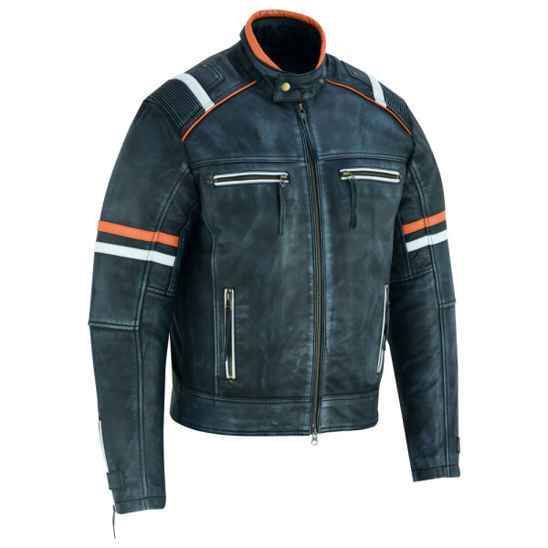Ultimate Vintage Wax kožená moto bunda retro - 5Xl