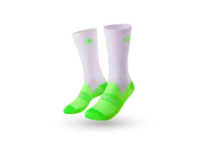 Fizik Performance cyklistické ponožky Lilac/Neon Green vel. L (44-47)
