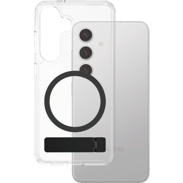 PanzerGlass CARE Feature zadní kryt na mobil Samsung Galaxy S25+ transparentní, černá 1552552, stojící, odolné vůči nárazům CRRFBKQG37942