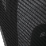 Židle kancelářská, nastavitelný podhlavník, potah černá síťovina mesh, mechanika permanent kontakt