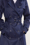 Monnari Kabáty Dvouřadý kabát s páskem námořnická modř 36