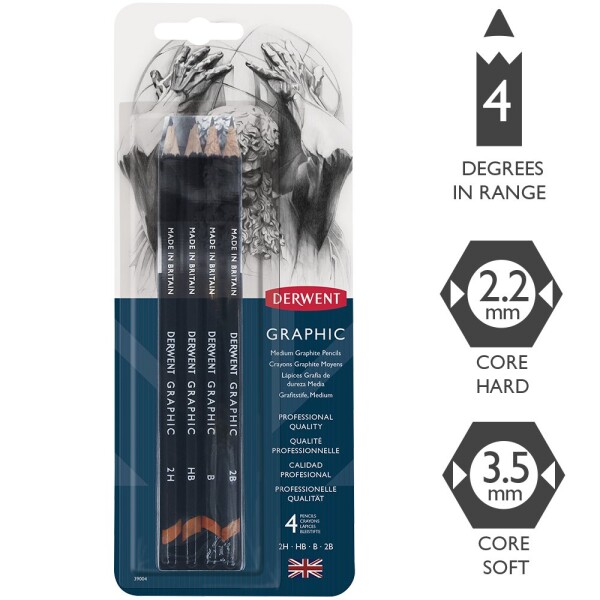 Derwent Graphic Medium 39004 4 ks