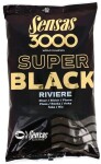 Sensas Vnadící směs 3000 Super Black Riviere (Řeka-černá) 1kg (11612)