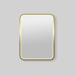 Zrcadlo se senzorem SAT Mood 60x80 cm broušené zlato SATZMOOD6080BZ SATZMOOD6080BZ
