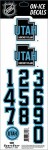 Sport Star Samolepky na helmu Utah Mammoth NHL Decals červená/bílá/tmavě modrá