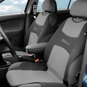 Compass Autopotahy TRIKO přední tmavě šedé / Autopotahy / 2 díly / přední sedadla