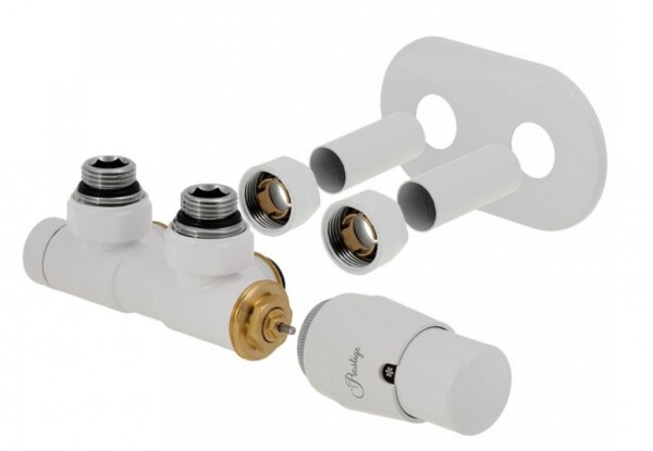 HOPA - Připojovací ventil Z4 kompletní sada - Barva - Bílá, Materiál spojky - Cu 15 × 1, Varianta - Pravá RDOZ4TWI06PC2