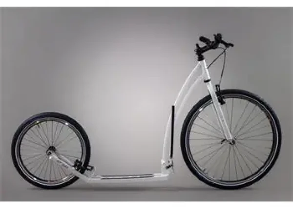 Mibo GT Split 26/20 bílá / Skládací koloběžka / Kola 26"/20"