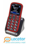 Aligator A321 Senior červeno-černá / CZ / 1.8 / Dual-SIM / microSD (A321RB)