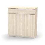 Nábytek Mikulík Komoda VARIO 1 - šedé úchytky ROZMĚR: (š/v/hl.) 80 x 86,5 x 40,5 cm