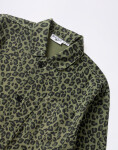 Service Works Patterned Easy Chef Shirt Green Leopard XL