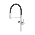 INVENA - Dřezová baterie s filtrem PERISA chrom / černá BZ-51-F08-V
