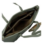 Trendy dámská koženková kabelka na rameno Felicia, zelená