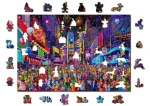 WOODEN CITY Dřevěné puzzle Silvestr 2v1