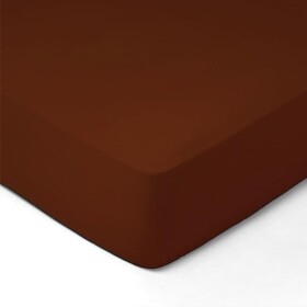 DekorTextil Dětské JERSEY prostěradlo tmavě hnědé ROZMĚR: (š/d/v) 70 x 140 x 20 cm