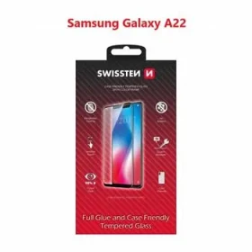 SWISSTEN FULL GLUE COLOR FRAME CASE FRIENDLY sklo pro SAMSUNG A225 GALAXY A22 černá (54501796)