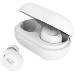 QCY T27 bílá / Bezdrátová sluchátka / mikrofon / Bluetooth 5.3 / IPX4 / s dobíjecím boxem (T27 white)