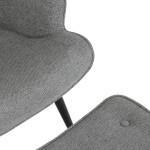 Relaxační křeslo, šedá, sametová látka, AK-303 GREY2