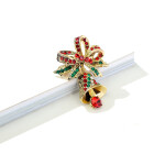 Vánoční brož Swarovski Elements Campana - vánoční zvonek, Barevná/více barev