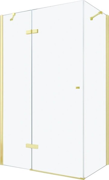 MEXEN/S - Roma sprchový kout 90 x 100, transparent, zlatá 854-090-100-50-00