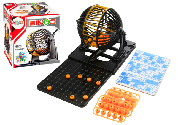 Mamido Rodinná hra Bingo Lotto losovací stroj