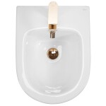 REA - Závěsný bidet Carlo Mini White Gold Edge REA-C6990