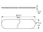 GROHE - Selection Polička 60 cm, sklo 41057000