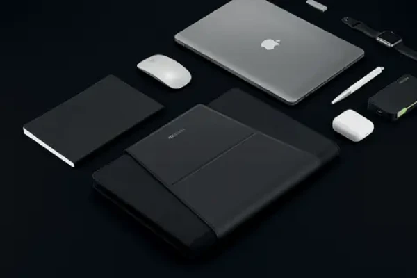 XD Design Chytrá mobilní kancelář černá / Organizér pro notebook a tablet / do 13" / držák na tablet 12.9" / rPET (P772.501)