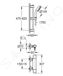 GROHE - Precision Trend Sprchový set s termostatem, 3 proudy, chrom 34237002