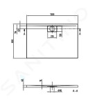 VILLEROY & BOCH - Architectura MetalRim Sprchová vanička, 800x1200 mm, Stone White UDA1280ARA248V-RW