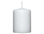 Válcová svíčka bílá, 8 cm