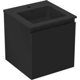 MEXEN/S - Orio koupelnová skříňka 45 cm s umyvadlem Otis, 1 šuplík, černá mat 91A10-04547-1-BF71-W18M71
